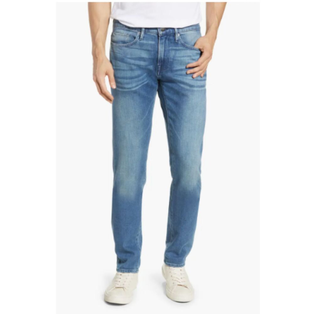 Frame Men's Jeans L’Homme Skinny Fit Size 38 Light Wash Straight Leg